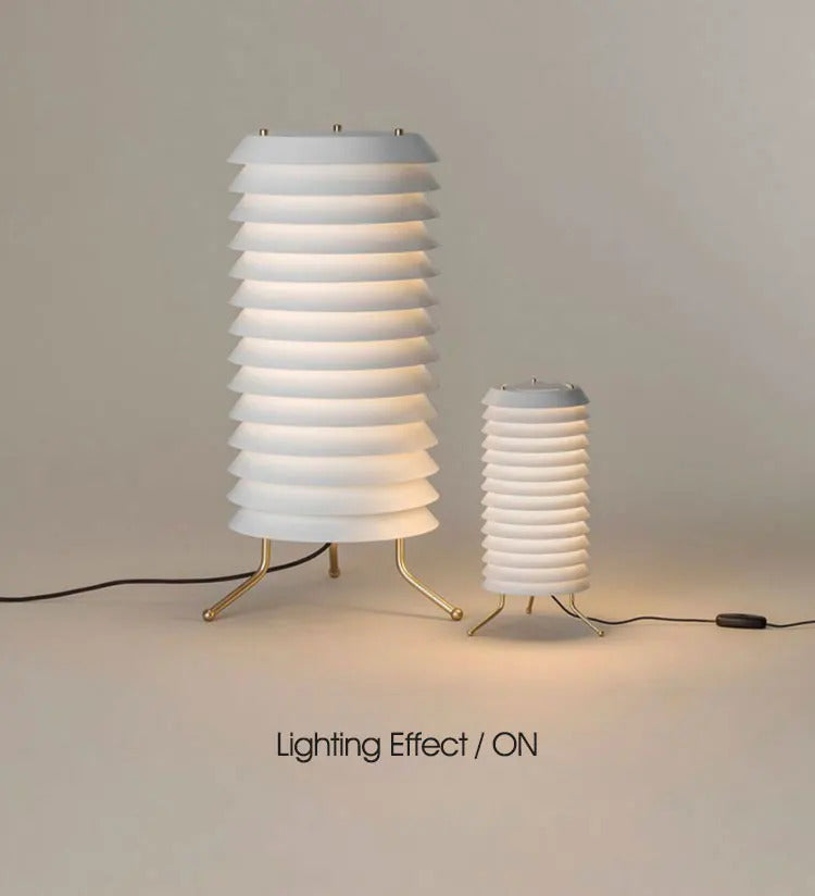 Maija Table Lamp medieval style Nordic design lamp replica living room retro pleated floor lamp study white bedside table light