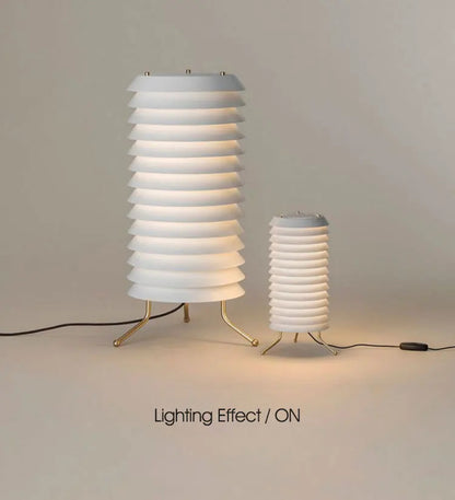 Maija Table Lamp medieval style Nordic design lamp replica living room retro pleated floor lamp study white bedside table light