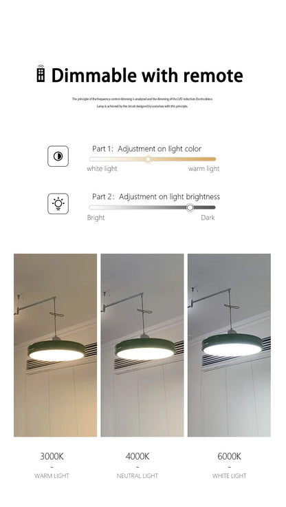 Dining table light modern chandelier Round Reading Desk Light