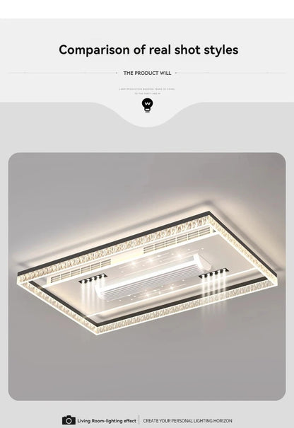 Ceiling Fan Light Invisible Bladeless Ceiling Lamp With Remote Control