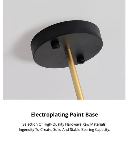 Nordic Minimalist Cone Shape chandelier Danish design black gold  iron Pendant Light