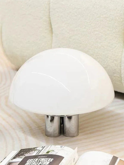 Mushroom Milk White Acrylic Retro Style LED Lights Romantic Nordic Home Decor Living Room Study Bedroom Warm Table Lamp