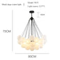 Nordic Simple Frosted Glass Bubble Ball Chandelier Bedroom Clothing Store Lamp Cloud Soft Look Children Room Pendant Lights LED