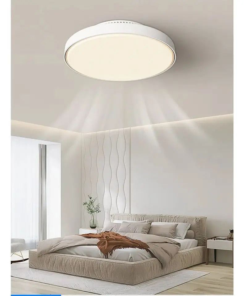 New Invisible Bladeless Ceiling Fan With Light Home Living Room Lighting