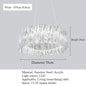 Accordéon Suspension pendant light LED pleated acrylic chandelier