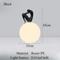 Nordic Art Floor Lamp Abstract Humanoid Holding Ball Vertical Light for Living Room Bedroom Creative Sculpture Decor Desk Lamps