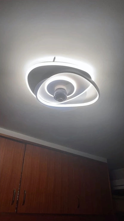 Electric Fan Light Modern LED Ceiling Lamp Living Room Light