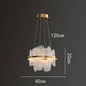Modern Luxury crystals Ring Chandelier Italian designer glass golden pendant light