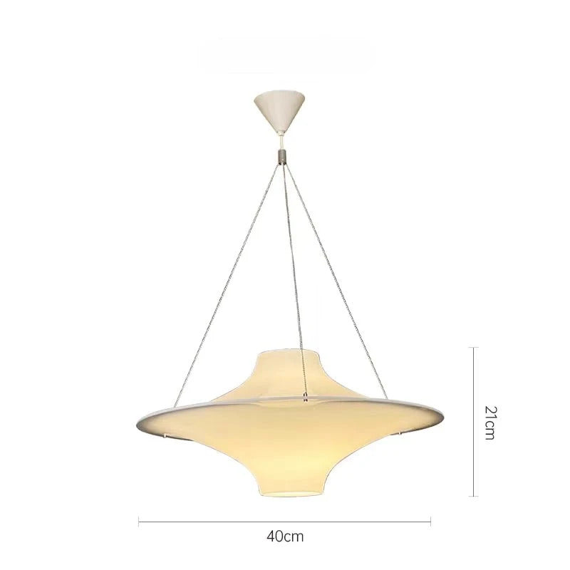 Modern Cream UFO Pendant Lights Nordic Design Dining Table Hanging Chandelier