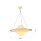 Modern Cream UFO Pendant Lights Nordic Design Dining Table Hanging Chandelier
