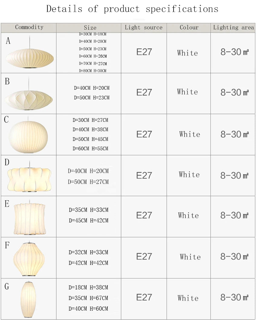 George nelson lamp Hall Dining room Pendent lamp