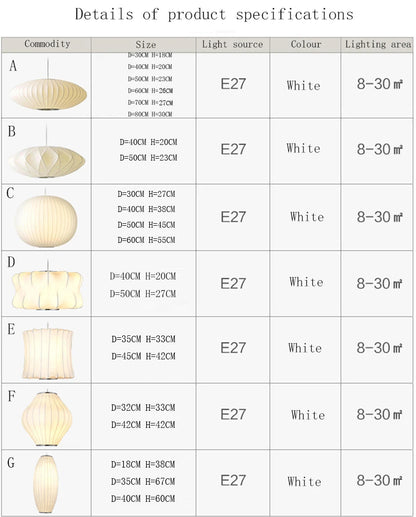 George nelson lamp Hall Dining room Pendent lamp