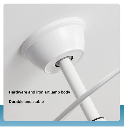 Ceiling Fan With Light Modern Remote Smart Invisible Ceiling Fan Bedroom Lamp