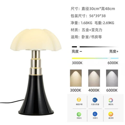 Italy Designer Wrought Iron LED Table Lamps White Petal Glass Lampshade Bauhaus Living Room Bedroom Restaurant Office Desk Light