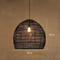 Natural Rattan wicker hanging lamp Chinese Style suspension
