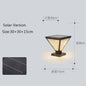 Outdoor Solar Tapered Pillar Lights Light Control Garden Light Sensor Outdoor Waterproof lamp