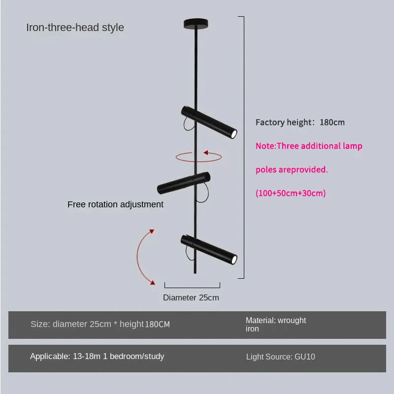 Minimalist Bedroom Bedside Pendant Light Modern Ceiling Chandelier