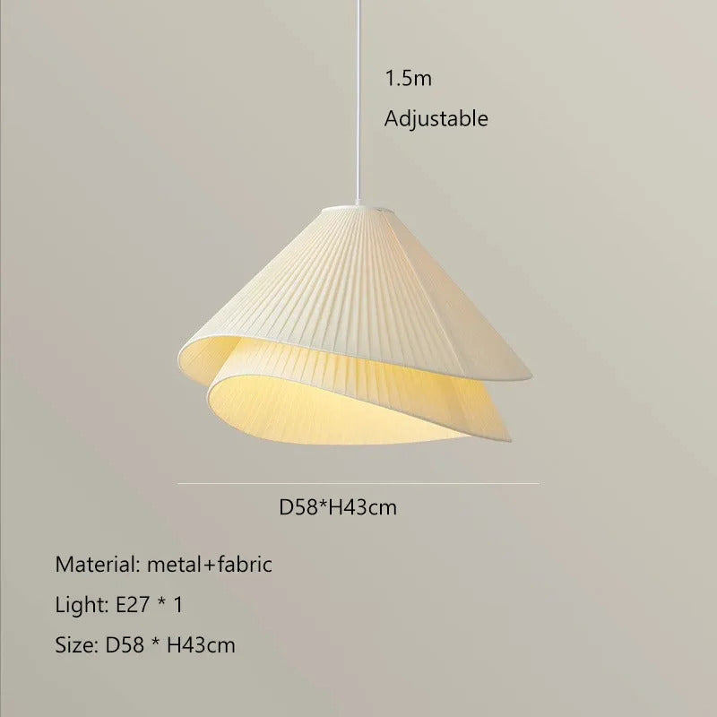 Lia Pendant lamp Nordic white fabric pendant light