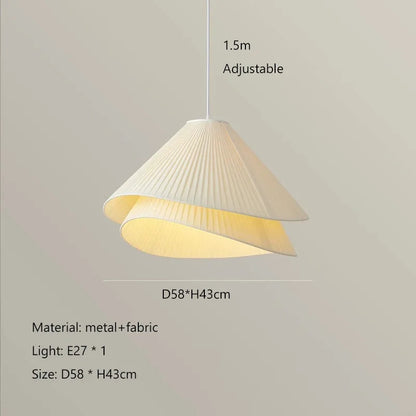 Lia Pendant lamp Nordic white fabric pendant light