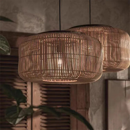 TUB pendant lamp Vitage rattan pendant light