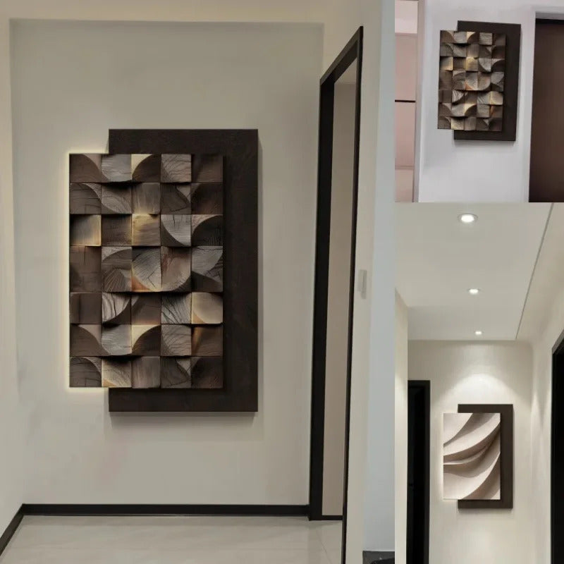 Italy Designer Geometric Wall Lamp Square Mounted Background Hallway Sconce lighting