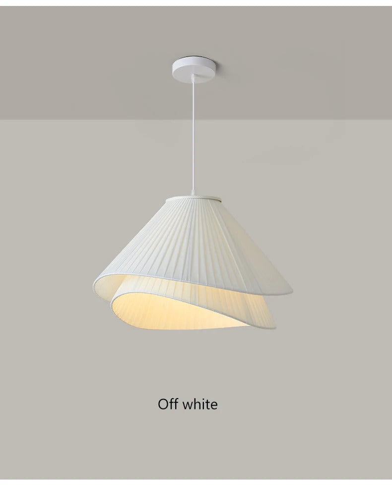 Lia Pendant lamp Nordic white fabric pendant light
