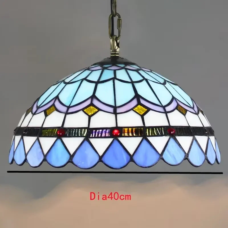 Nordic Tiffany chandelier Kitchen Dining room hallway handmade glass chandelier
