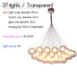 Nordic LED Bubble Lamp Chandelier Modern Clear Glass Ball Suspension Lamp