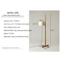 Japanese Fabric Liftable adjustable floor lamp reading floor lamp