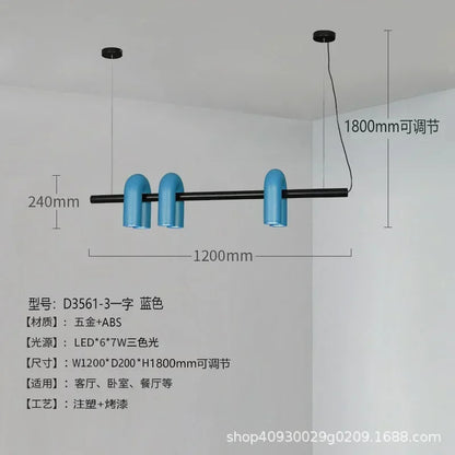 Nordic Creative U-shaped Living Room Chandelier Restaurant Personality Art Model Designer Home Decorative LED Pendant Lights