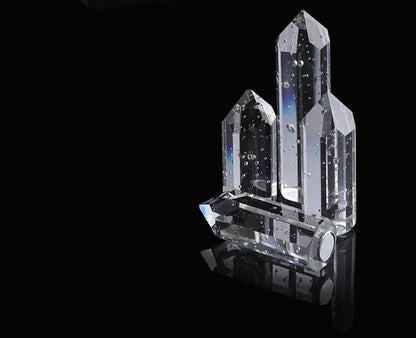 Modern Luxury Crystal Ring chandeliers Round black golden pendant lamp LED hanging light