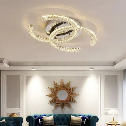 Modern Crystal Chandelier Simple Dining Room Chandelier Home Decoration hanging light fixtures