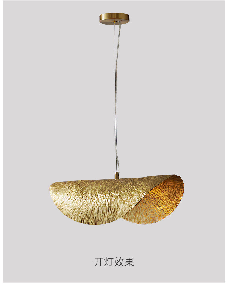 Hammered Brass Suspension Llight  retro pendant light