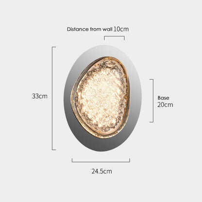 Platinum Art Wall Lamp Modern Creative Design Pebble Corridor wall lighting LED