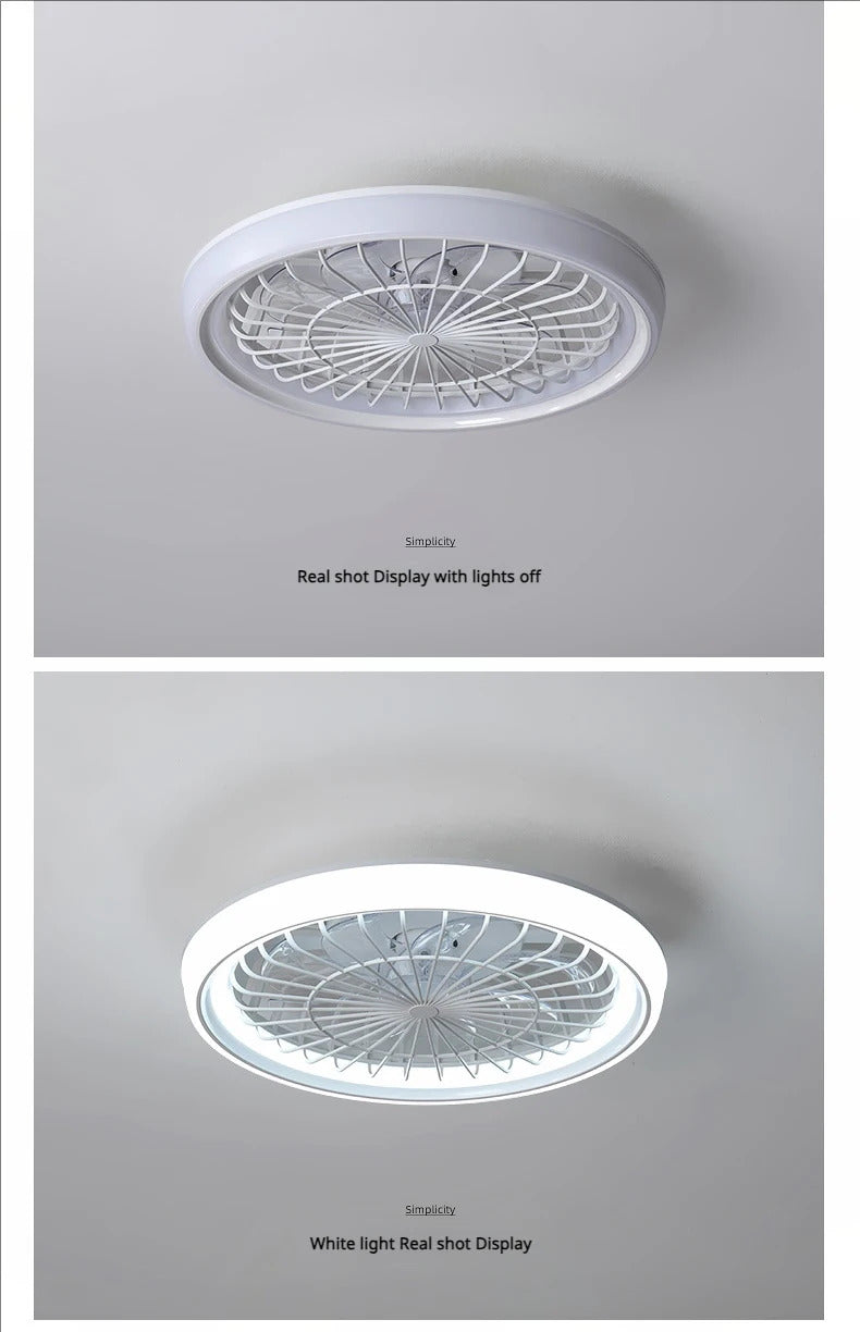 Minimalist Ceiling Fan Light Restaurant Full Spectrum Eye Protection Lamp