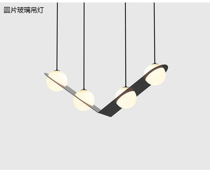 Laurent Collection Nordic glass ball pendant light art led geometric lamp