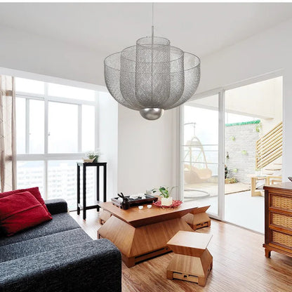 Designer Metal Cage Chandelier Modern Meshmatics Chandelier