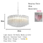 Modern Pink Glass Chandelier Designer Texture Glass Chandelie