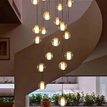 Crystal Bubbles Balls Pendant Lamp