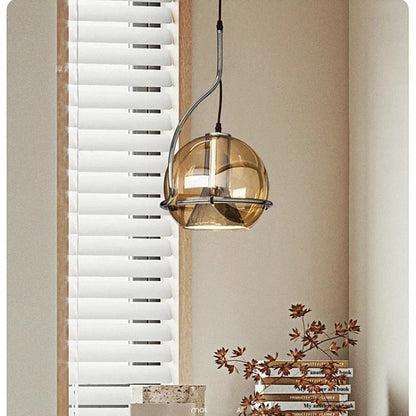 Nordic Glass Chandelier Danish Bauhaus Restaurant Bar LED Light