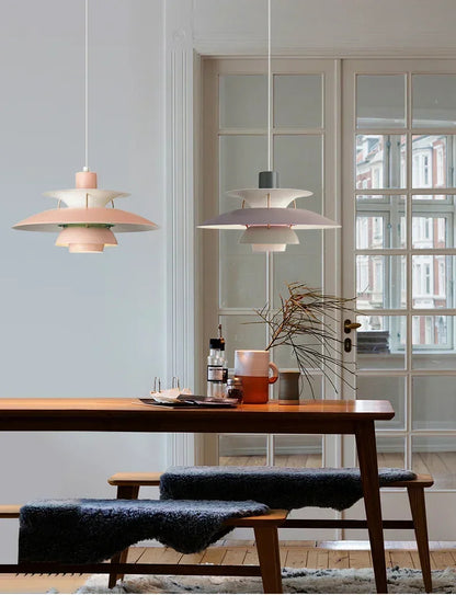 PH Pendant Lamp Danish Designer Umbrella Ceiling Chandelier Modern Colorful Led Pendant Lamp