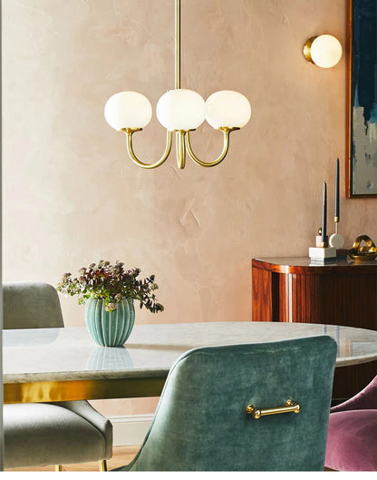 Nordic Simple Bedroom Lamp Designer Art Warm Romantic Children's Room Pink Medieval Bauhaus Chandelier