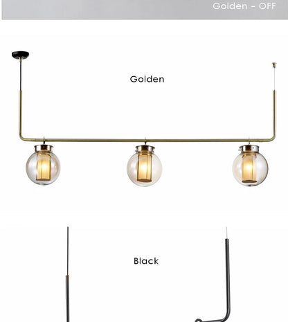 Bai Chandelier Postmodern crossbar design glass ball light