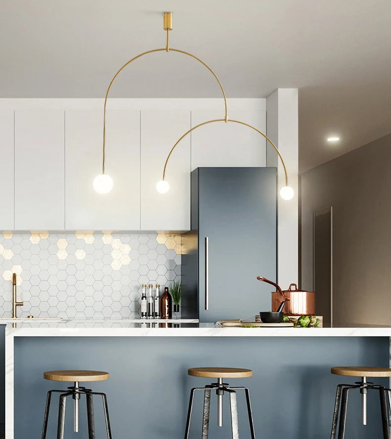 Black Gold Chandelier Pendant Nordic Modern lamp