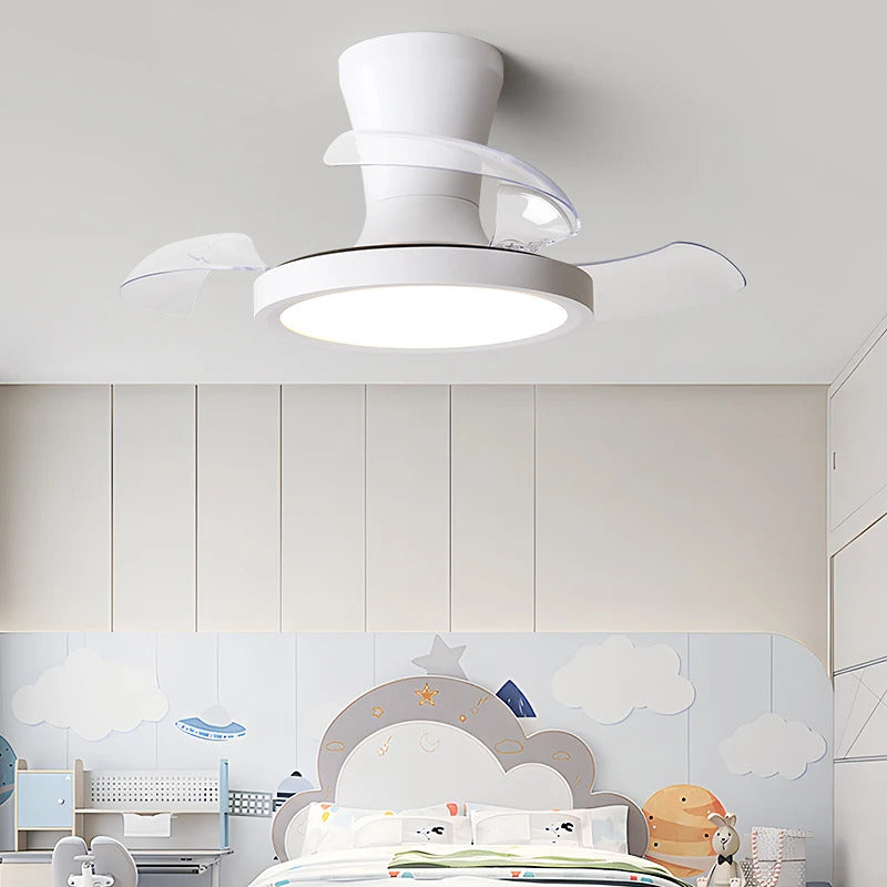 Children'S Room Invisible Fan Light Bedroom Quiet Ceiling Fan Light