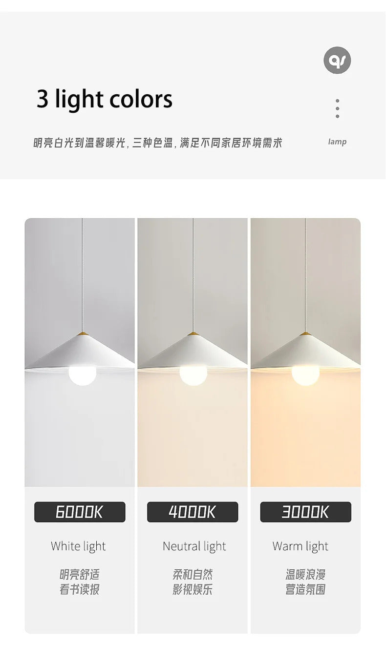 Modern minimalist Linear pendant light Nordic Industrial hanging light