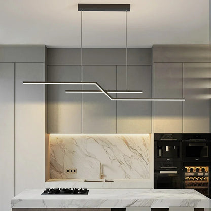 Modern geometric pendant light Led Home suspension metal
