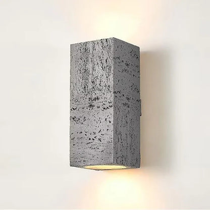 Nordic cave stone wall lamp Square outdoor cement Wall Lamp LED Sconce