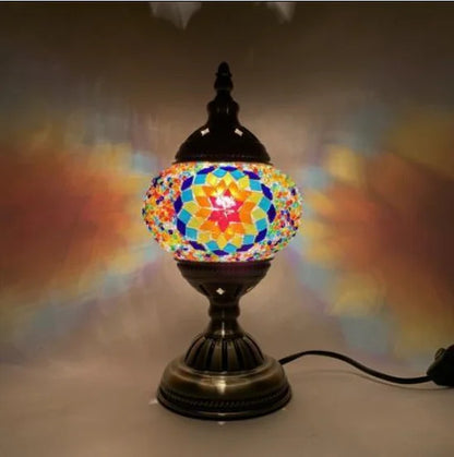 Turkish mosaic glass Table Lamp home bedside table lamp