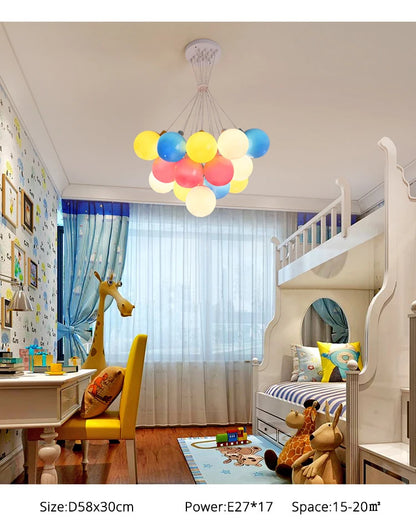 Nordic acrylic chandelier Decoration  Modern balloon lamp Indoor Lighting